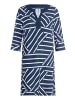 Betty Barclay Jerseykleid mit 3/4 Arm in Blau/Weiß