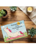Mr. & Mrs. Panda Puzzle Einhorn Yoga Design mit Spruch in Weiß