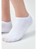 SNOCKS Kinder Sneaker Socken aus Bio-Baumwolle in Weiß