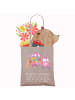Mr. & Mrs. Panda Tote Bag Osterhase Blumenwagen mit Spruch in Braun Pastell