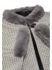 osha Damen Poncho in Wollweiss Grau