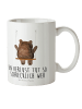 Mr. & Mrs. Panda Kaffeebecher Bär Schaukel mit Spruch in Weiß