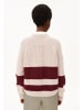 armedangels Strickpullover Rib Striped in beige bordeaux - 0001