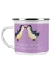 Mr. & Mrs. Panda Camping Emaille Tasse 10. Hochzeitstag Rosenhoc... in Lavendeltraum