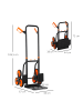 DURHAND Treppensteiger-67L x 44B x 106,5H cm-Orange