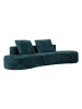 Mauro Ferretti Sofa aus komprimiertem grünem Bouclé-Stoff, 238 x 92 x 78 cm