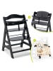 Hauck Hochstuhl Alpha Plus Black - im Sparset inkl. in schwarz