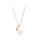 Steel_Art Halskette Damen mit Anhänger Fiona rose goldfarben in rosegoldfarben
