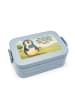 Mr. & Mrs. Panda Bentobox Pinguin Lolli Design mit Spruch in Blau Pastell