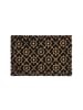 relaxdays Kokos-Fußmatte in Natur/ Schwarz - (B)60 x (T)40 cm
