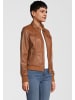 H.I.S Lederjacke mit Hemdkragen in D COGNAC