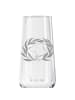 Mr. & Mrs. Panda Sektglas Hund Blumen ohne Spruch in Transparent