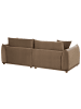 Beliani 3-tlg 3-Sitzer Sofa JUBEK in Braun