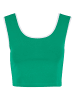 Urban Classics Urban Classics Cropped T-Shirts in froggreen/white+white/black