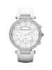Michael Kors Parker Uhr Chronograph silber weiß
