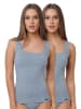 Yenita® Tank Top (2er Set) Modern-Collection in grau