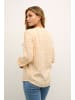 Kaffe Bluse langarm KAjalie Regular fit in White/Orange Graphic Dots