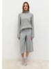 More & More schimmernder Rippstrickpullover in silvergrey melange