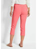 GOLDNER Kurzgröße:  Schlupfhose LOUISA mit Steppnähten in koralle