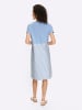 Heine Jersey-Kleid in eisblau-ecru-gestreift