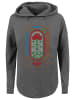 F4NT4STIC Oversized Hoodie Stranger Things Rose Window Netflix TV Series in charcoal