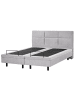 Beliani Doppelbett VICEROY in Grau/Schwarz - (W) 160 x (H) 120 x (L) 216 cm