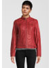 H.I.S Lederjacke mit Stehkragen in RED