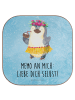 Mr. & Mrs. Panda Tischuntersetzer Pinguin Kokosnuss mit Spruch in Eisblau