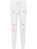 IZIA Damen Strickhose in Wollweiss Pink