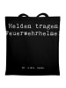 Mr. & Mrs. Panda Shopping Tasche Spruch Feuerwehrmann Helden mit... in Schwarz
