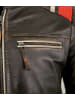 JILANI Bikerlederjacke Racing Lammnappa in Schwarz