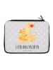Mr. & Mrs. Panda Etui Fuchs Mama mit Spruch in Grau Pastell