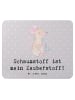Mr. & Mrs. Panda Mouse Pad Zauber der Polsterin mit Spruch in Grau Pastell