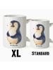 Mr. & Mrs. Panda Tasse Pinguin Diät ohne Spruch in Weiß