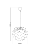 näve Pendelleuchte "FOGLIA" in natur - (L)39 cm x (B)39 cm x (H)125 cm