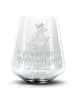 Mr. & Mrs. Panda Blümchentail Glas Pinguin Lolli mit Spruch in Transparent