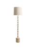 Beliani Stehleuchte KRIOS in Braun/Beige - (W) 36 x (H) 159 x (L) 36 cm