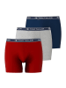 Tom Tailor Boxershort 3er Pack in Rot/Blau