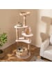 COSTWAY Kratzbaum 58 x 58 x 164cm in Beige