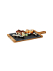 relaxdays Servierbrett in Natur/Grau - (B)45 x (T)22,5 cm