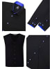 Rusty Neal Hemd mit Weste 2er Set in Schwarz / Sax