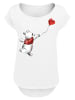 F4NT4STIC Long Cut T-Shirt PLUS SIZE Winnie The Pooh Winnie & Balloon in weiß