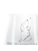 Mr. & Mrs. Panda Windlicht Glas Hund Liebe mit Spruch in Transparent