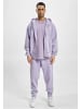 DEF DEF Zip-Kapuzenpullover in purple washed