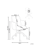 Beliani Bürostuhl DRYDEN in Weiß - (W) 60 x (H) 84 x (L) 60 cm