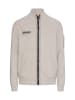 Camel Active Strickjacke mit Kontrastdetails und Stehkragen in Grau