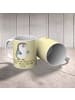 Mr. & Mrs. Panda Tasse Pinguin Diabetes mit Spruch in Gelb Pastell