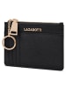 Lazarotti Bologna Leather Schlüsseletui Leder 11,5 cm mit Air Tag Fach in black