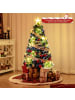 COSTWAY 120 cm Künstlich Weihnachtsbaum mit Beleuchtung in Grün
