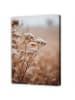 WALLARENA Leinwandbild Blumen in Beige